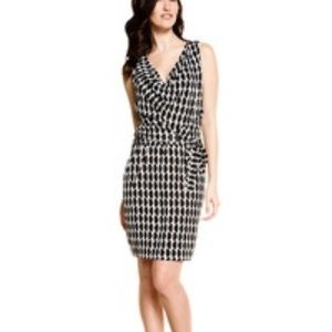 DIANE von FURSTENBERG KEESA SLICE BLACK DRESS - 6